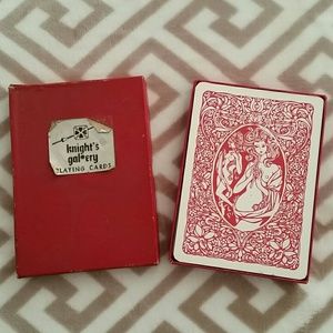 Vintage Knights Gallery Pin Up Playing Cards 5"X7"